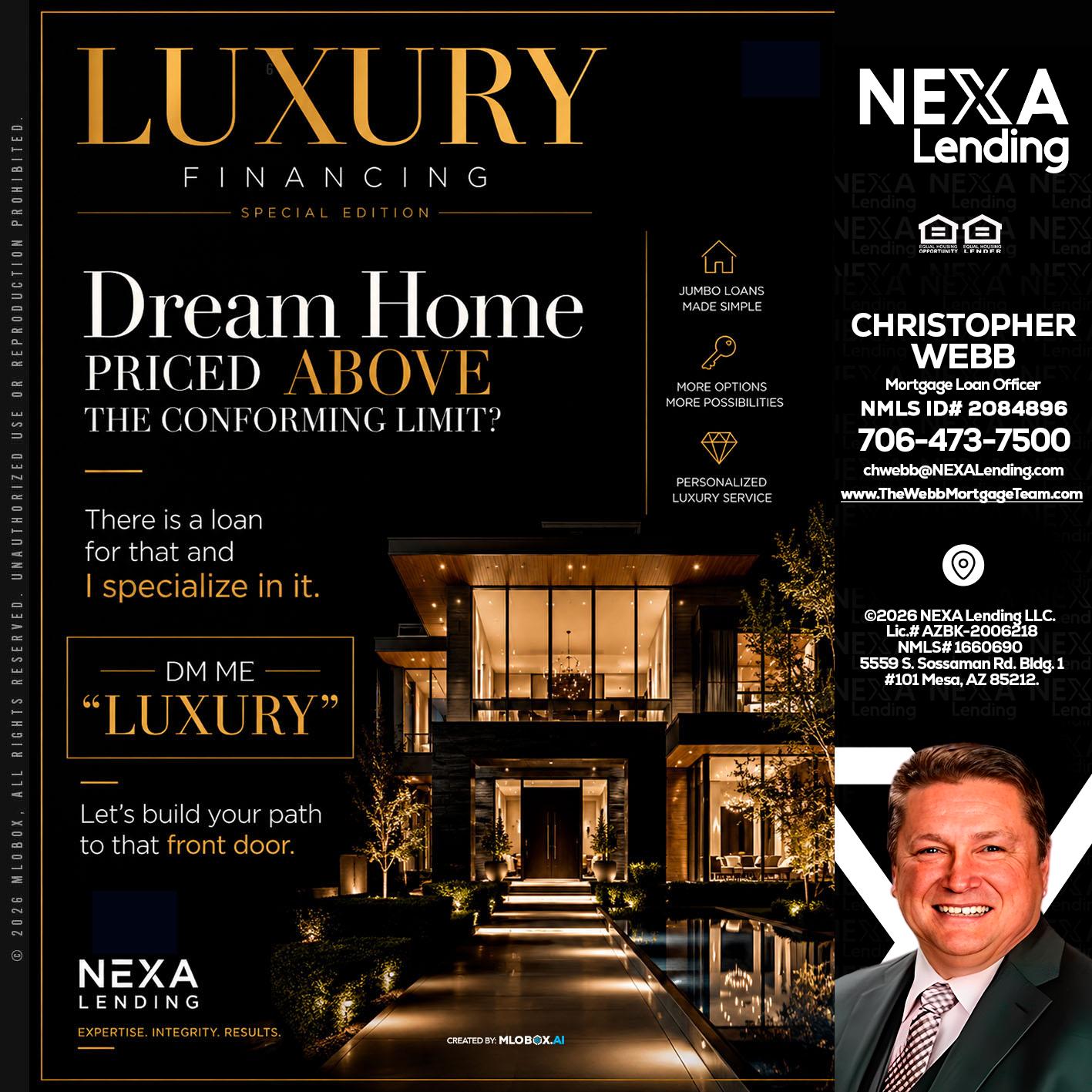 LUXURY - Christopher Webb -Mortgage Loan Officer