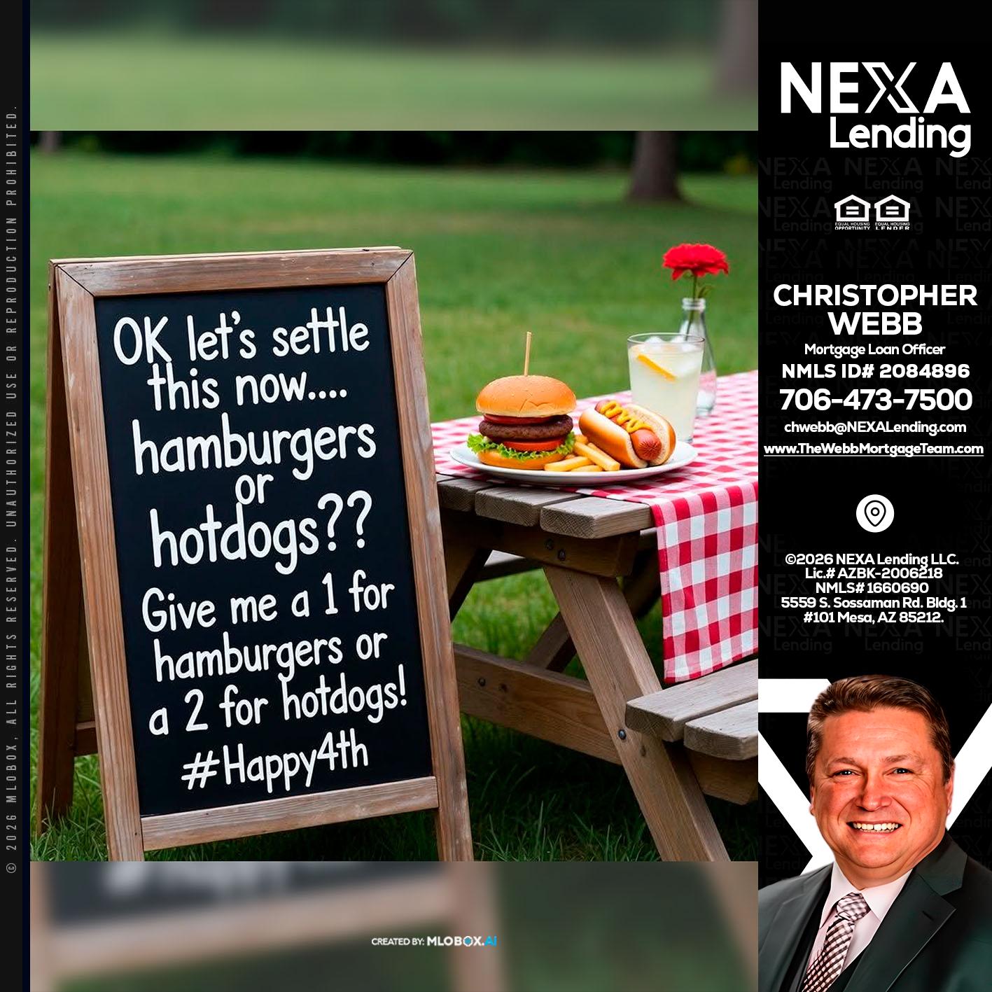 let settle this - Christopher Webb -Mortgage Loan Officer
