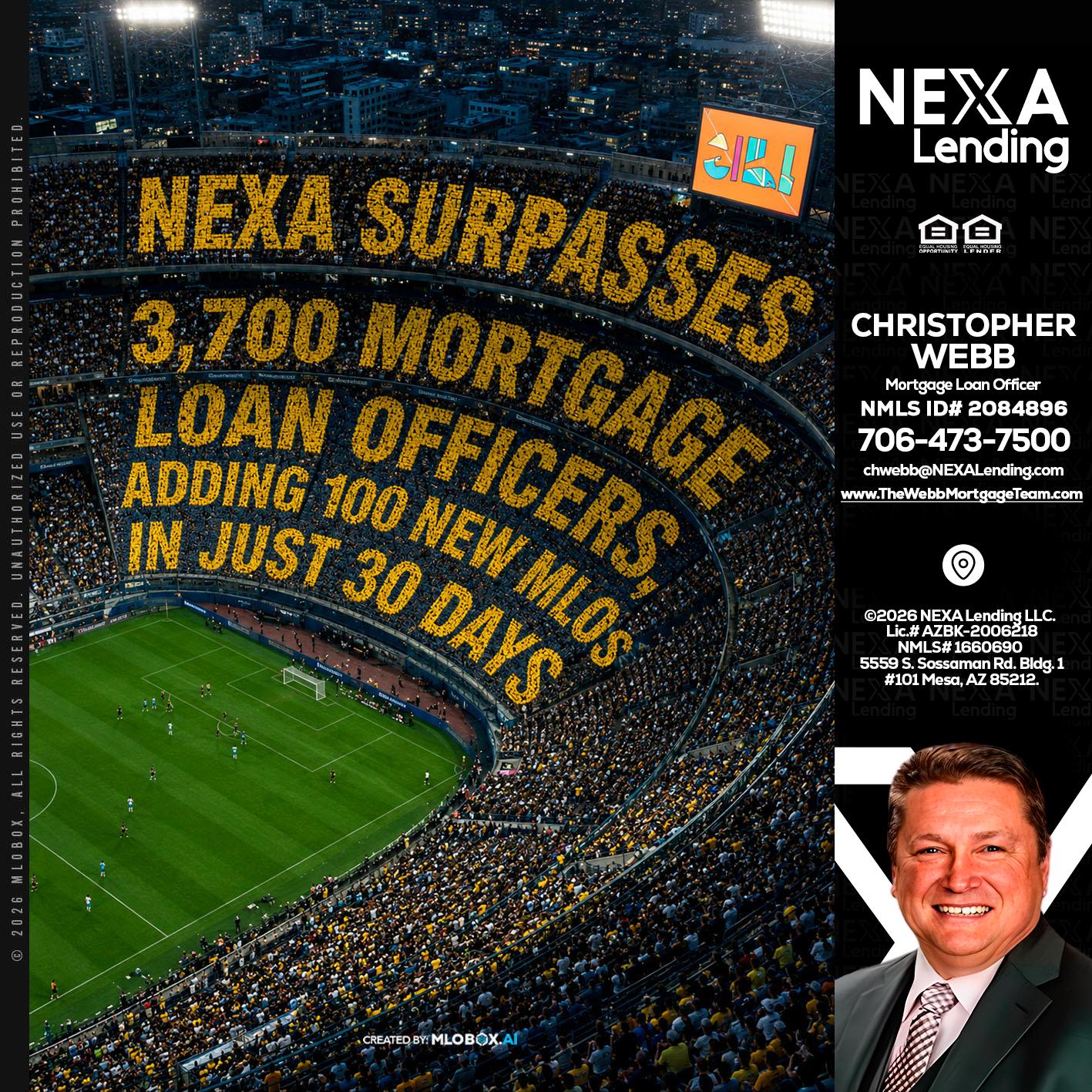 NEXA SURPASSES - Christopher Webb -Mortgage Loan Officer