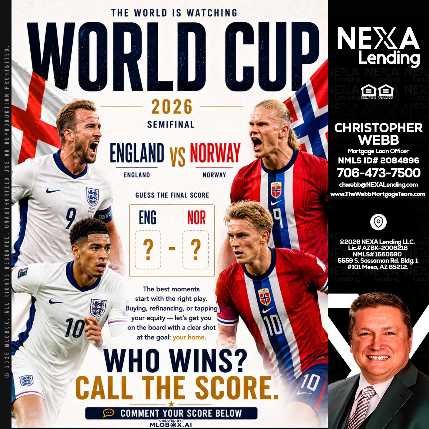WORLD CUP 2026 - Christopher Webb -Mortgage Loan Officer