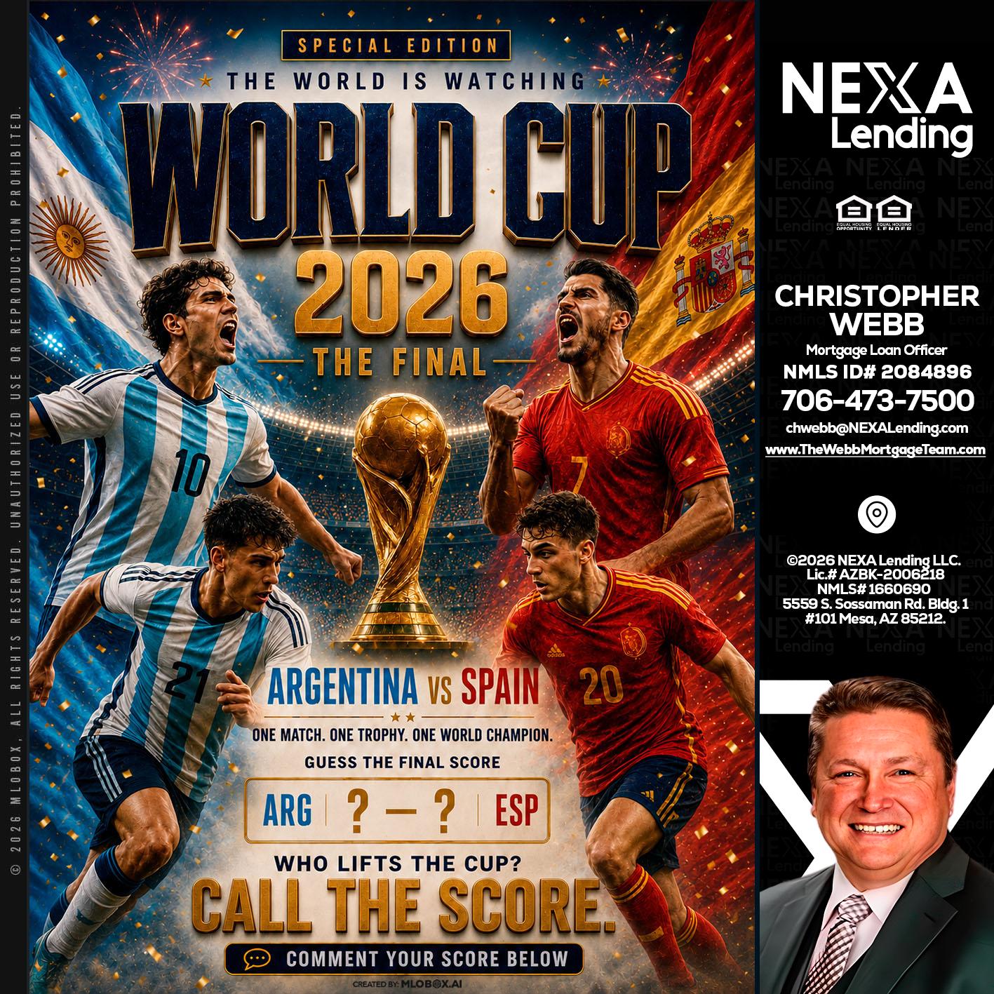 World Cup 2026 finals - Christopher Webb -Mortgage Loan Officer