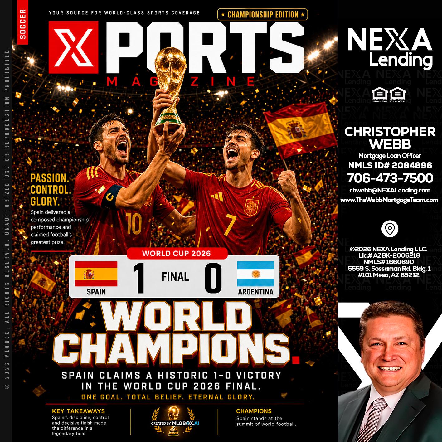 SPAIN CHAMPION - Christopher Webb -Mortgage Loan Officer