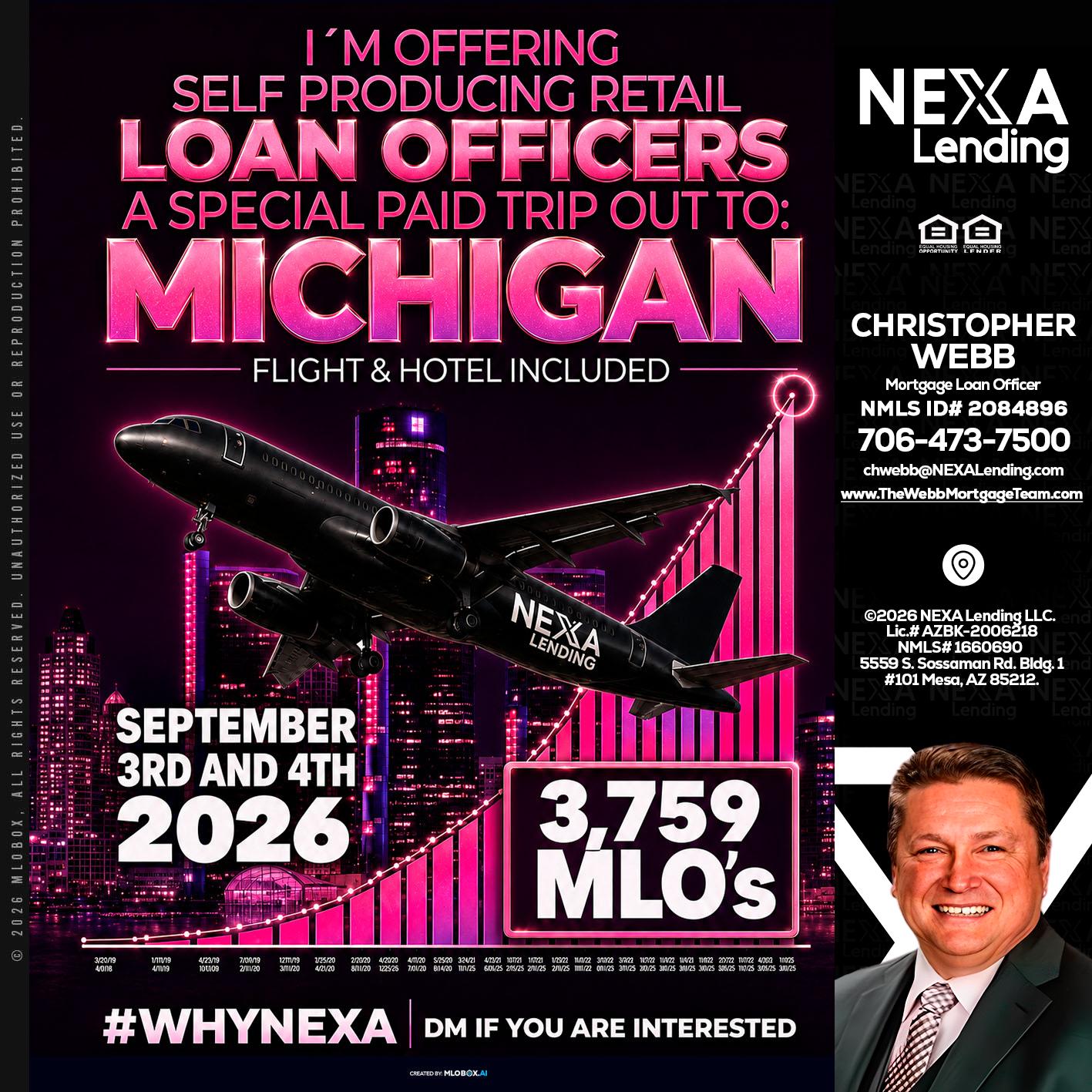 MICHIGAN TRIP - Christopher Webb -Mortgage Loan Officer