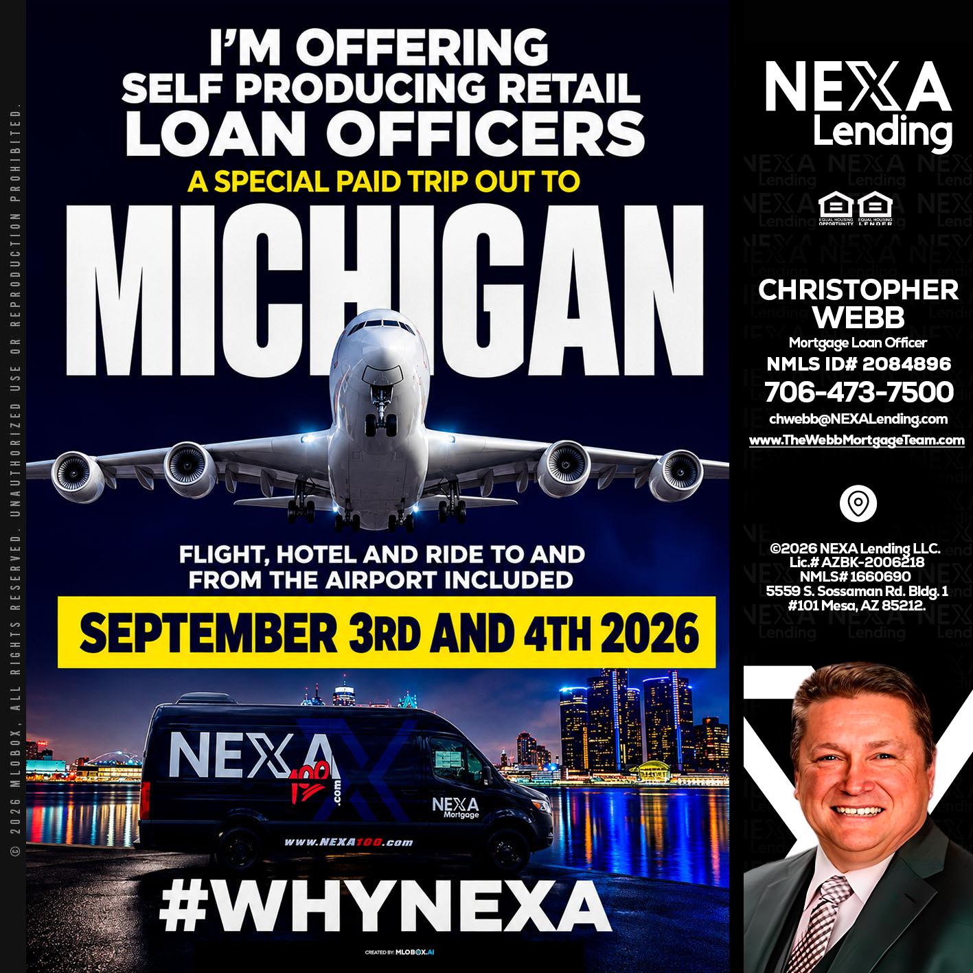 MICHIGAN - Christopher Webb -Mortgage Loan Officer