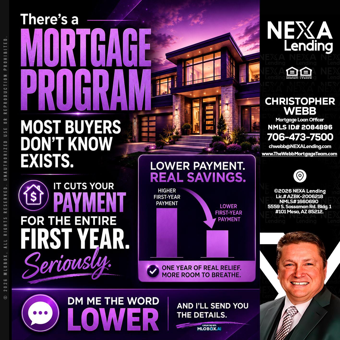MORTGAGE PROGRAM - Christopher Webb -Mortgage Loan Officer