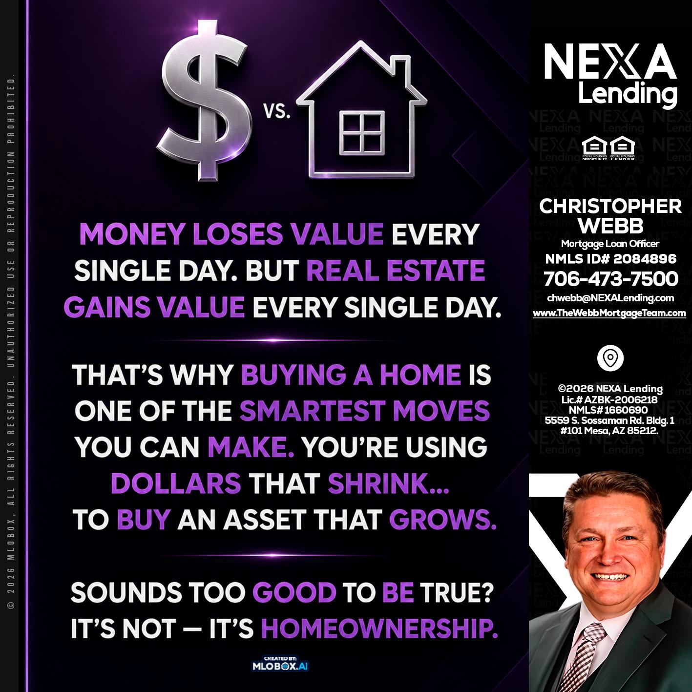 MONEY LOSES - Christopher Webb -Mortgage Loan Officer