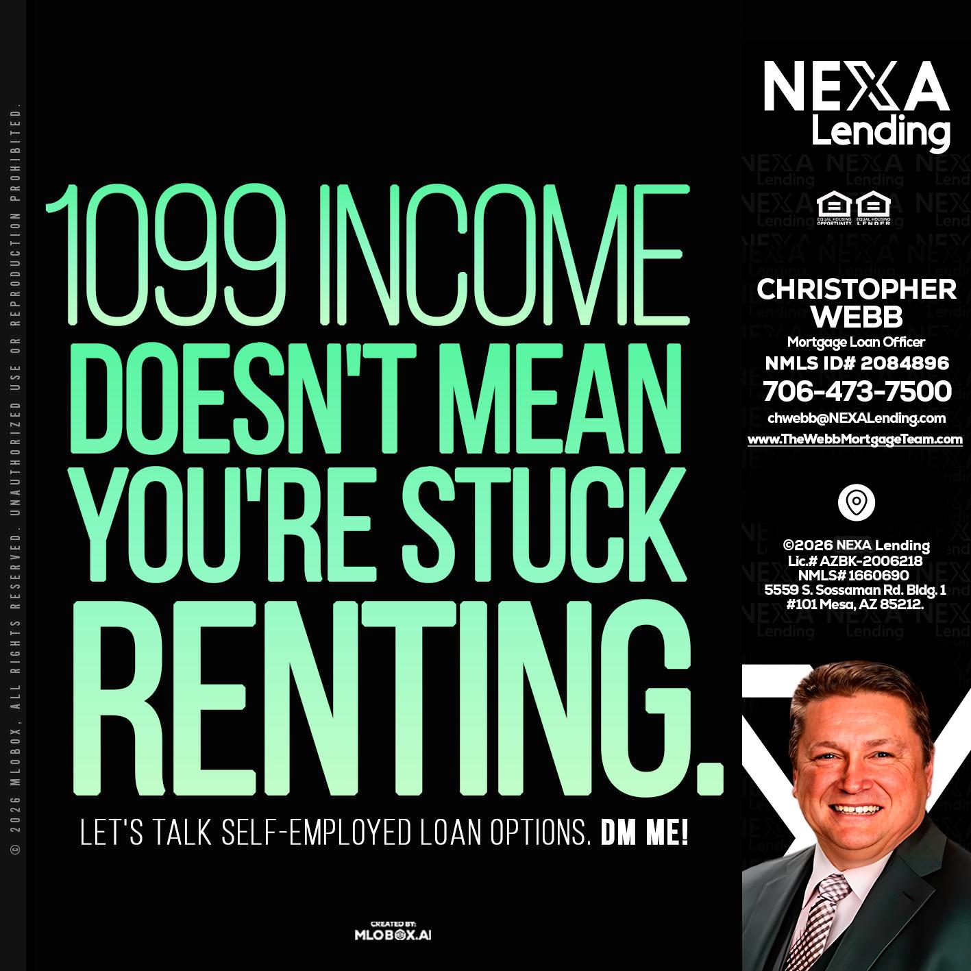 1099 income - Christopher Webb -Mortgage Loan Officer