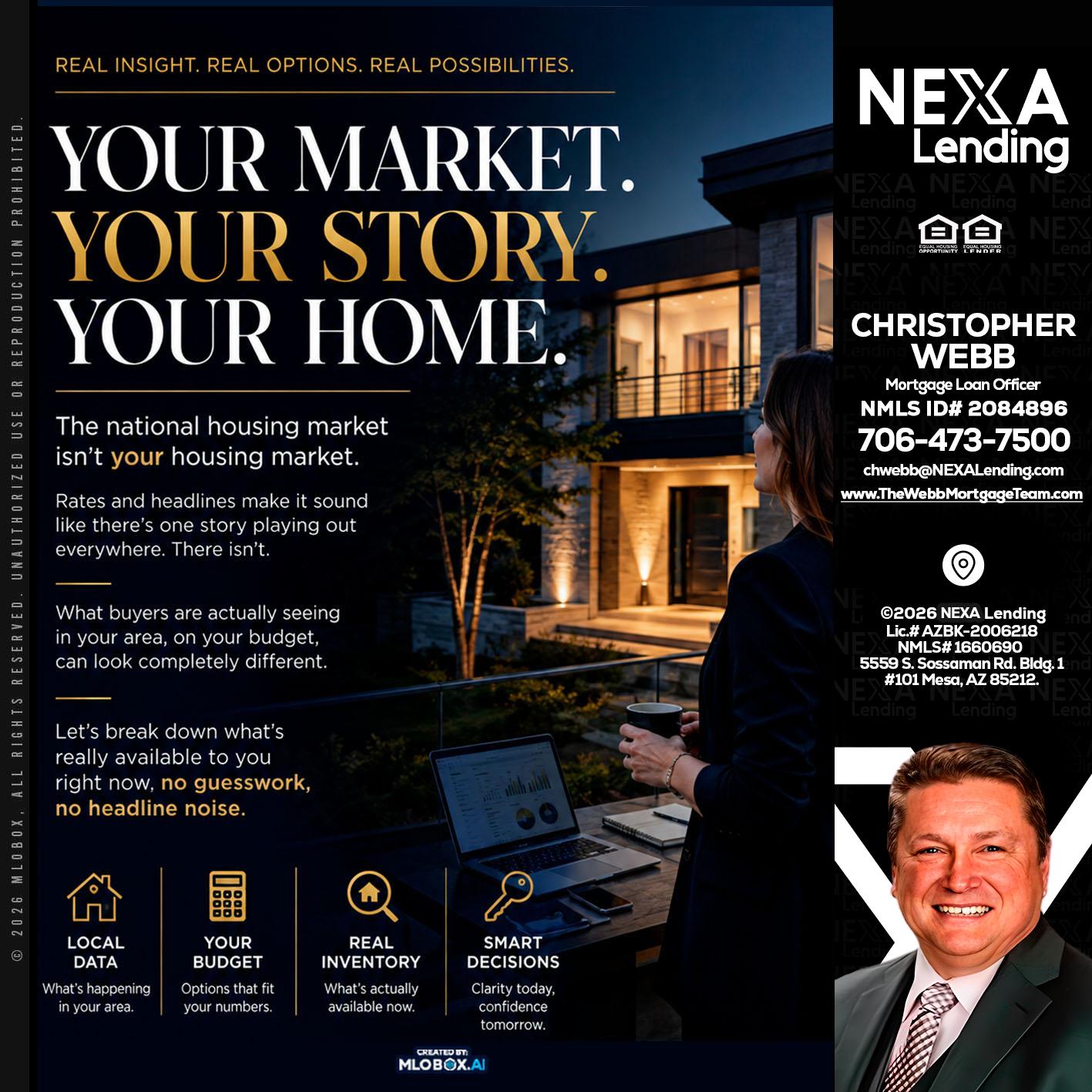 your market - Christopher Webb -Mortgage Loan Officer