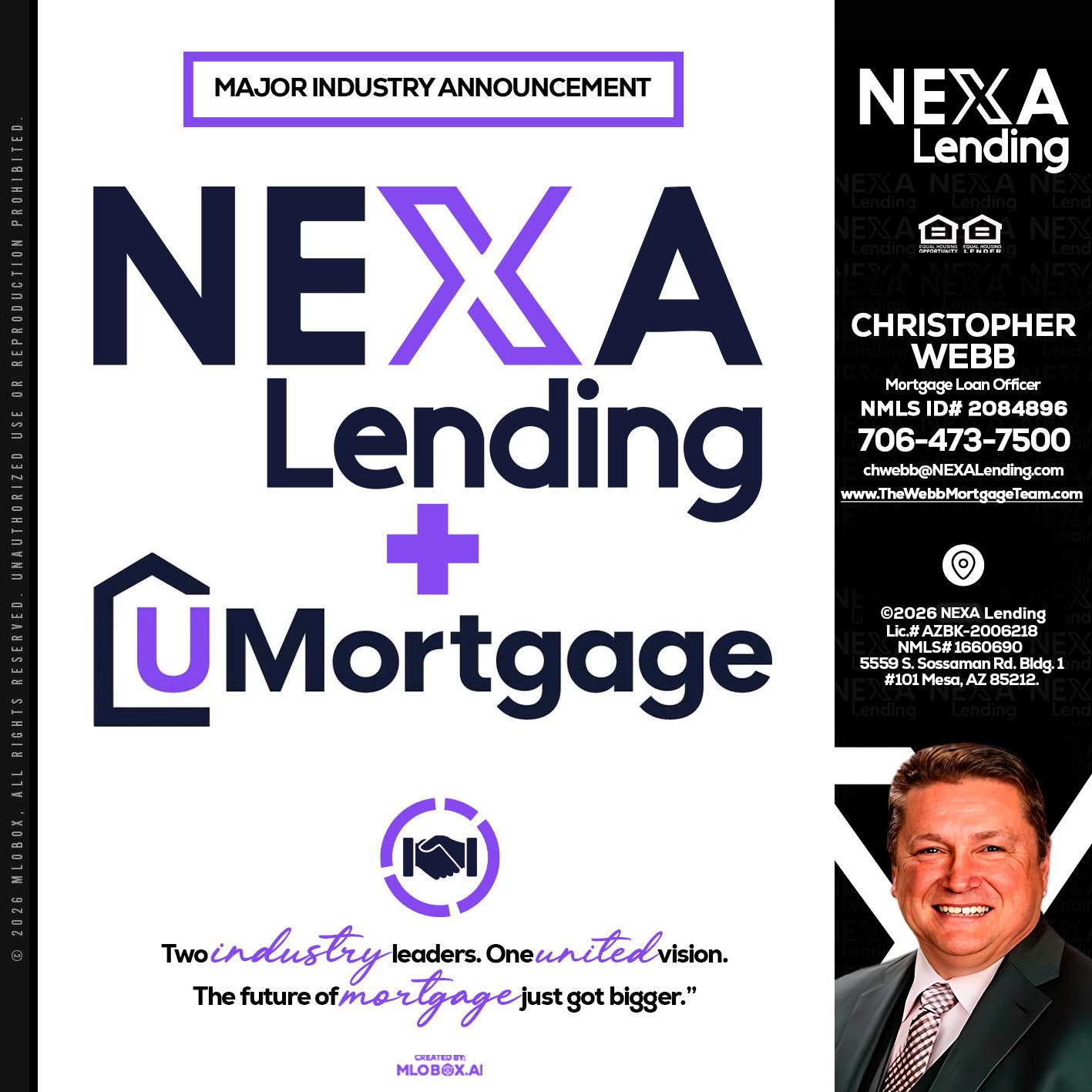 NEXA LENDING U MORTGAGE - Christopher Webb -Mortgage Loan Officer