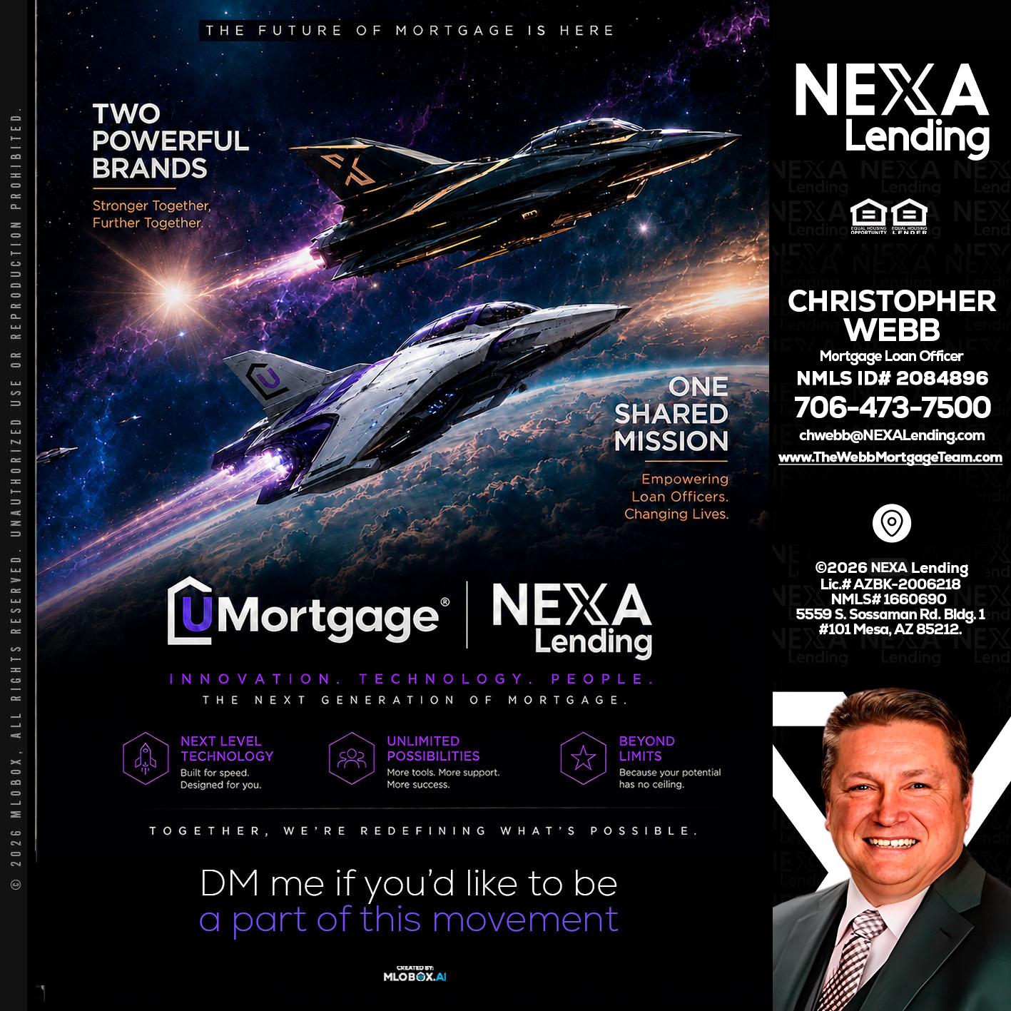 U Mortgage + NEXA lending - Christopher Webb -Mortgage Loan Officer