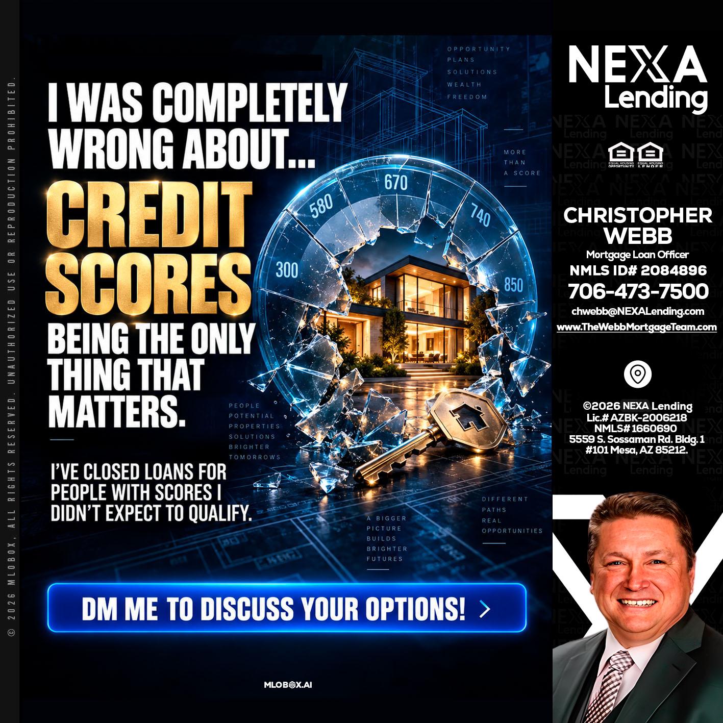 I WAS COMPLETY - Christopher Webb -Mortgage Loan Officer