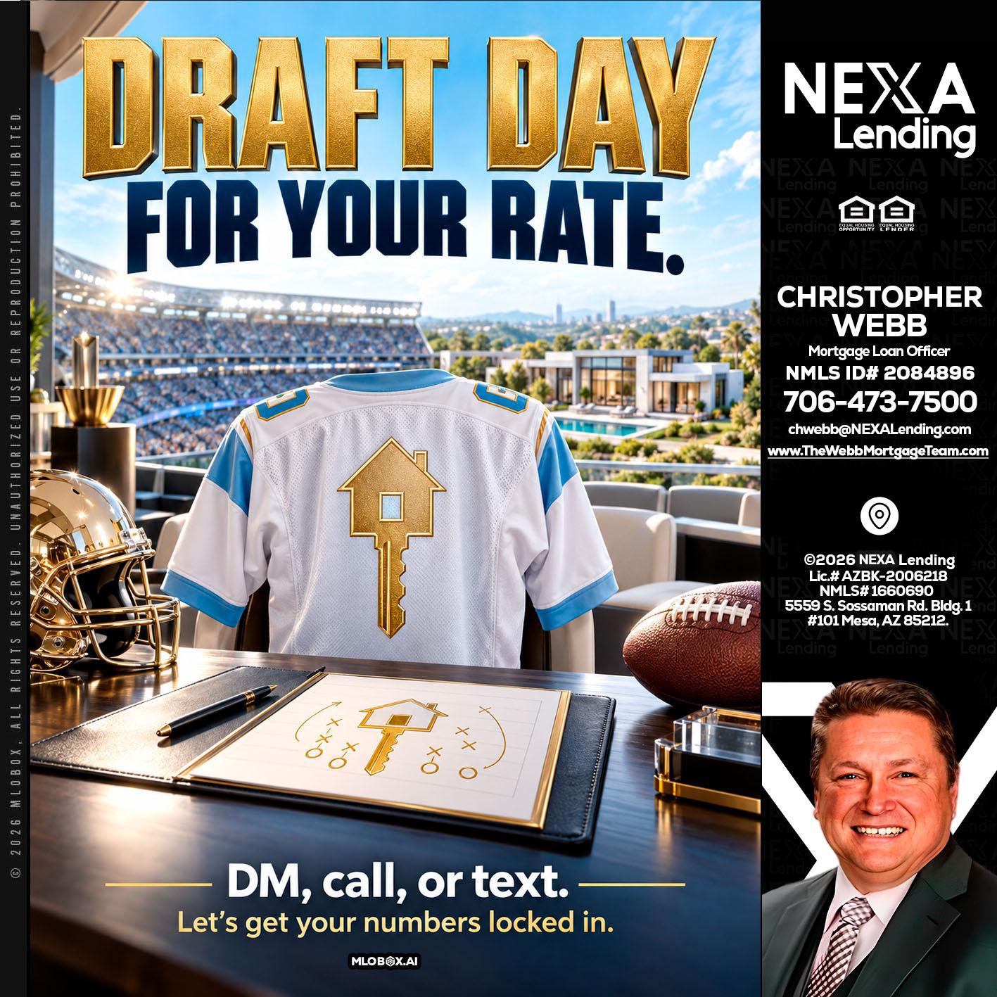 DRAFT DAY - Christopher Webb -Mortgage Loan Officer